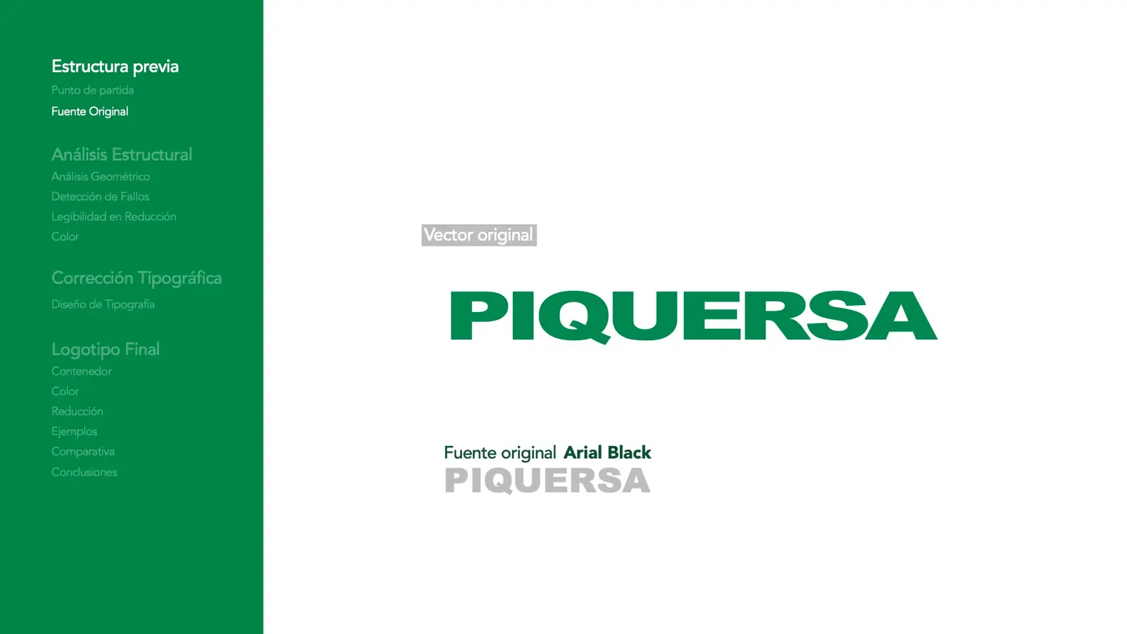 Piquersa: Logotipo: antes